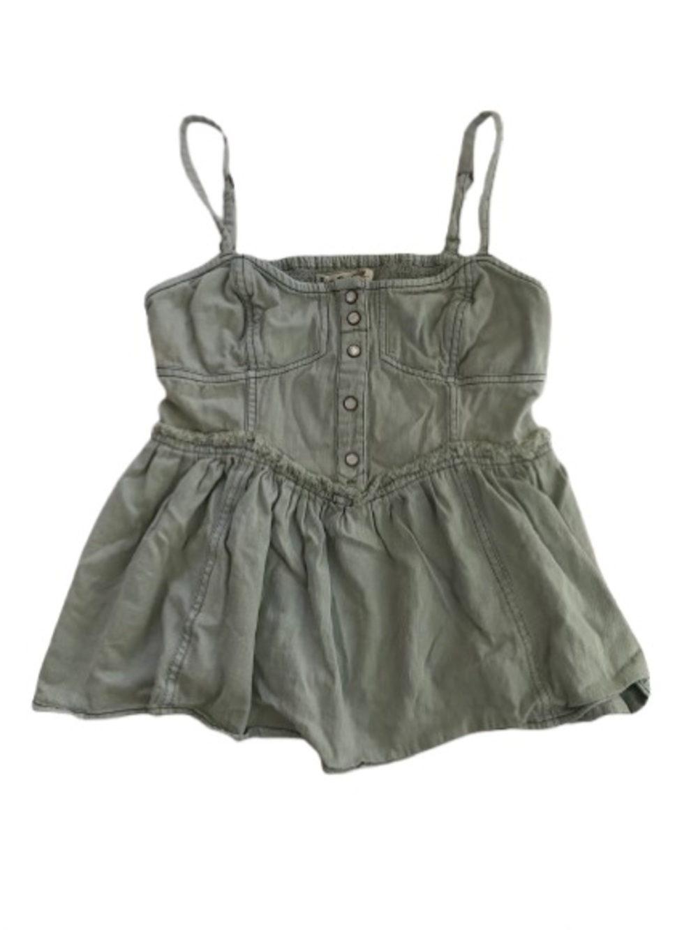 We The Free Olive Green Spaghetti Strap Camisole
